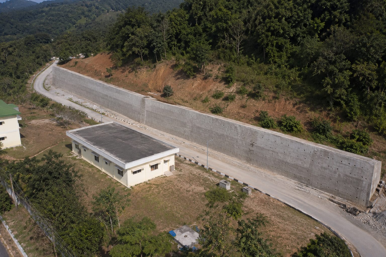 Construction of Retaining Wall at Military Station Sri Vijaya Puram