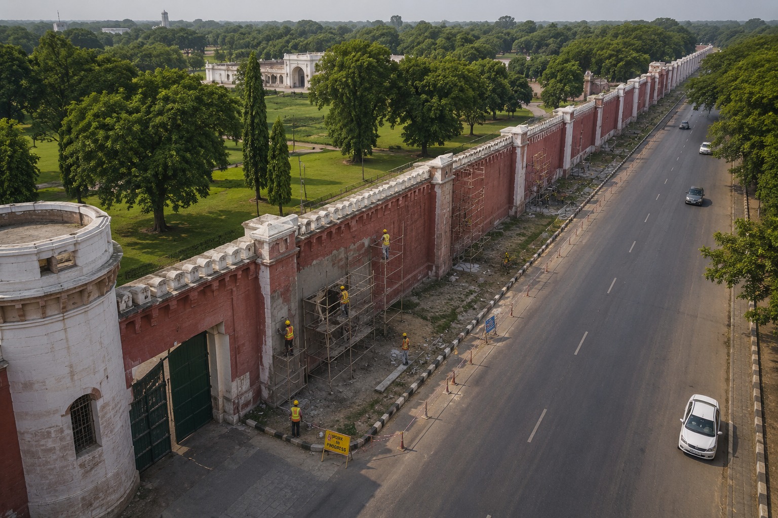 Construction of Perimeter Wall from East Gate to Fort William Gate Kolkata