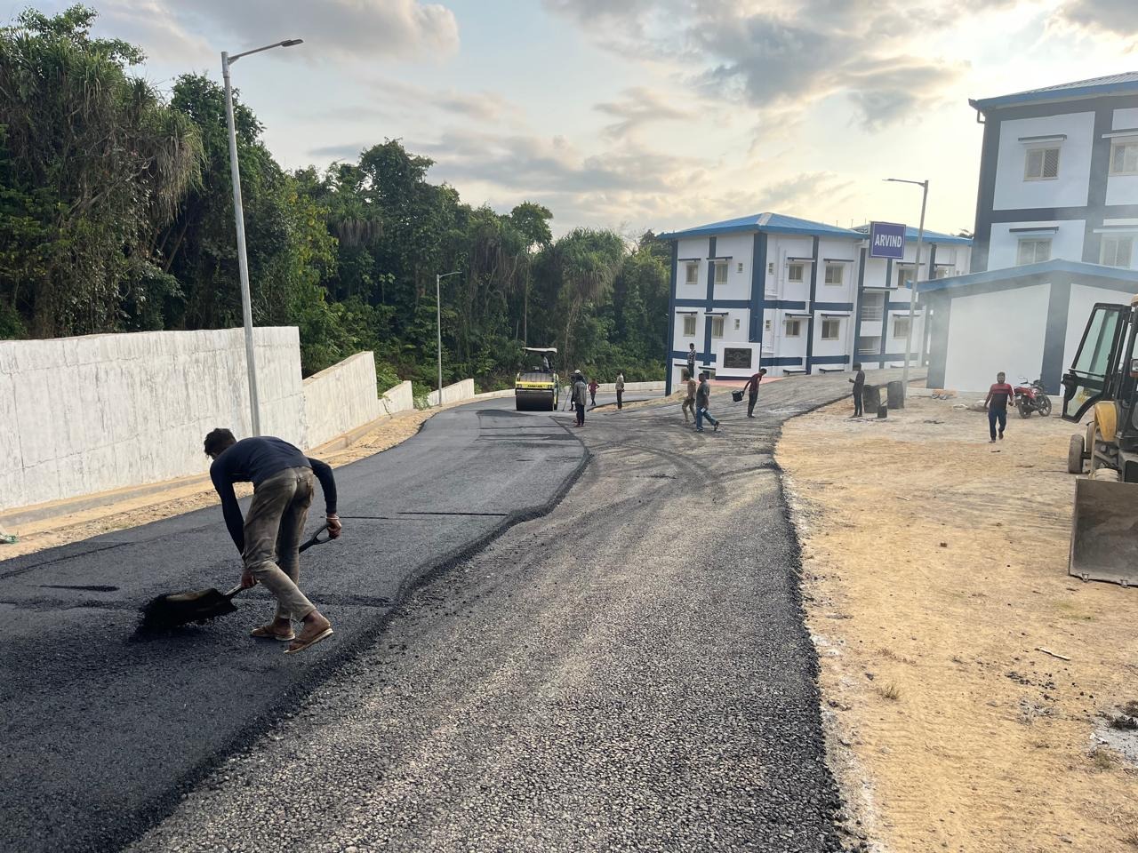 Construction of Road at Naval Base